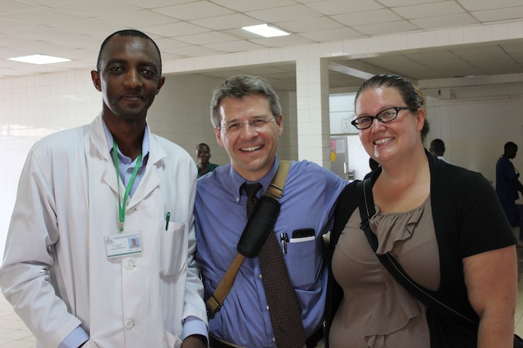 Three doctors in Rwanda