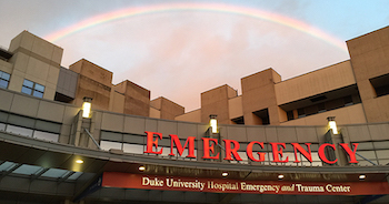 Rainbow over Emergency Department