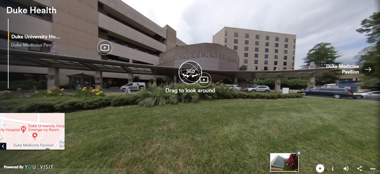 Virtual tour of Duke Medical Campus