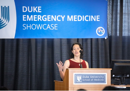 Presentation on acute care research at the Duke EM showcase
