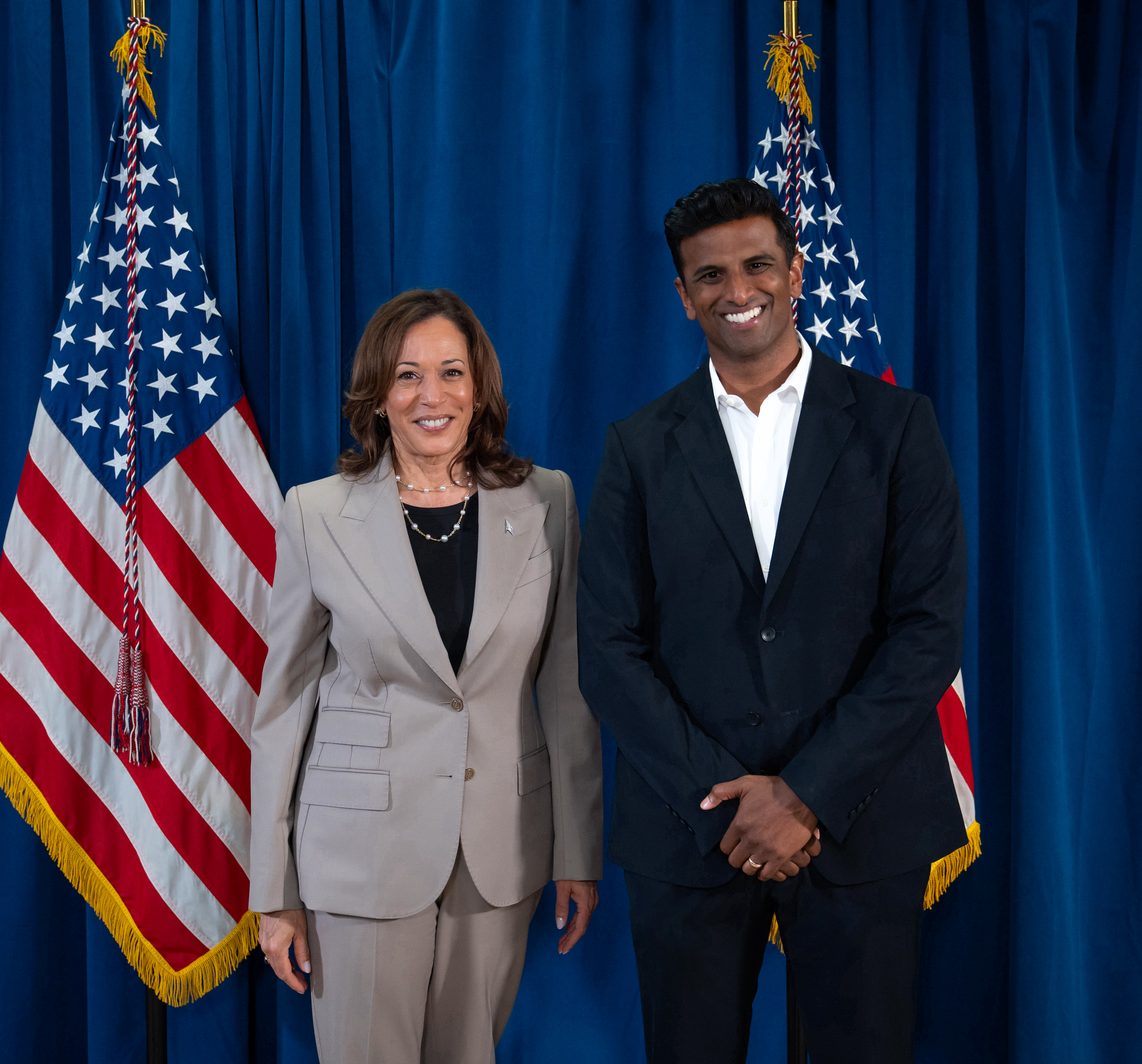 Vice President Harris and Dr. Purakal