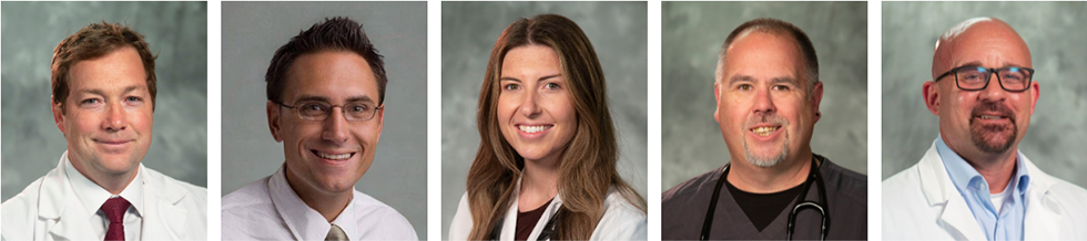 Bryan Stonestreet, MD, Jonathan Leake, MD, Mandy Galluppi, PA-C, Chad Michel, PA-C, Matthew Mitchell, PA-C&nbsp;