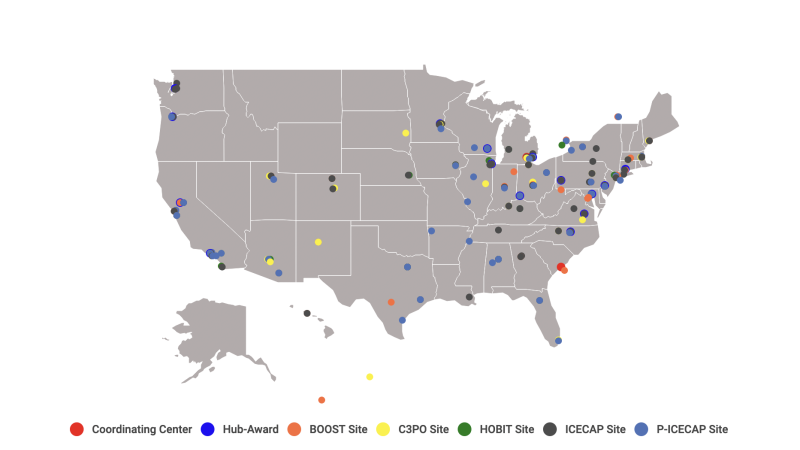 SIREN Hub and Spoke Map