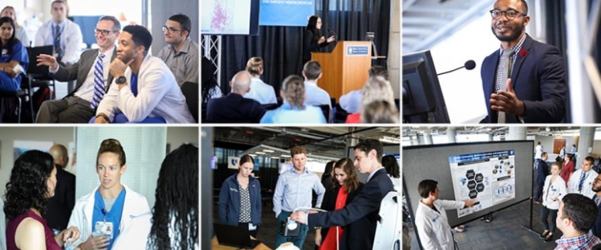Six images showing Emergency Medicine Residency Program research