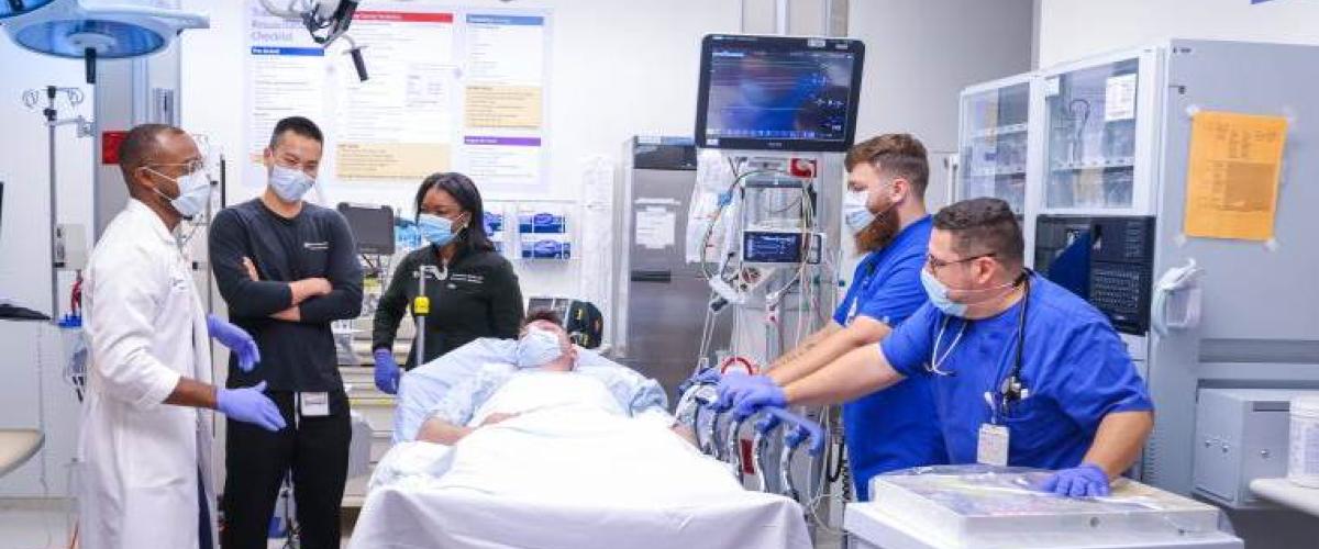 Doctors in operating room