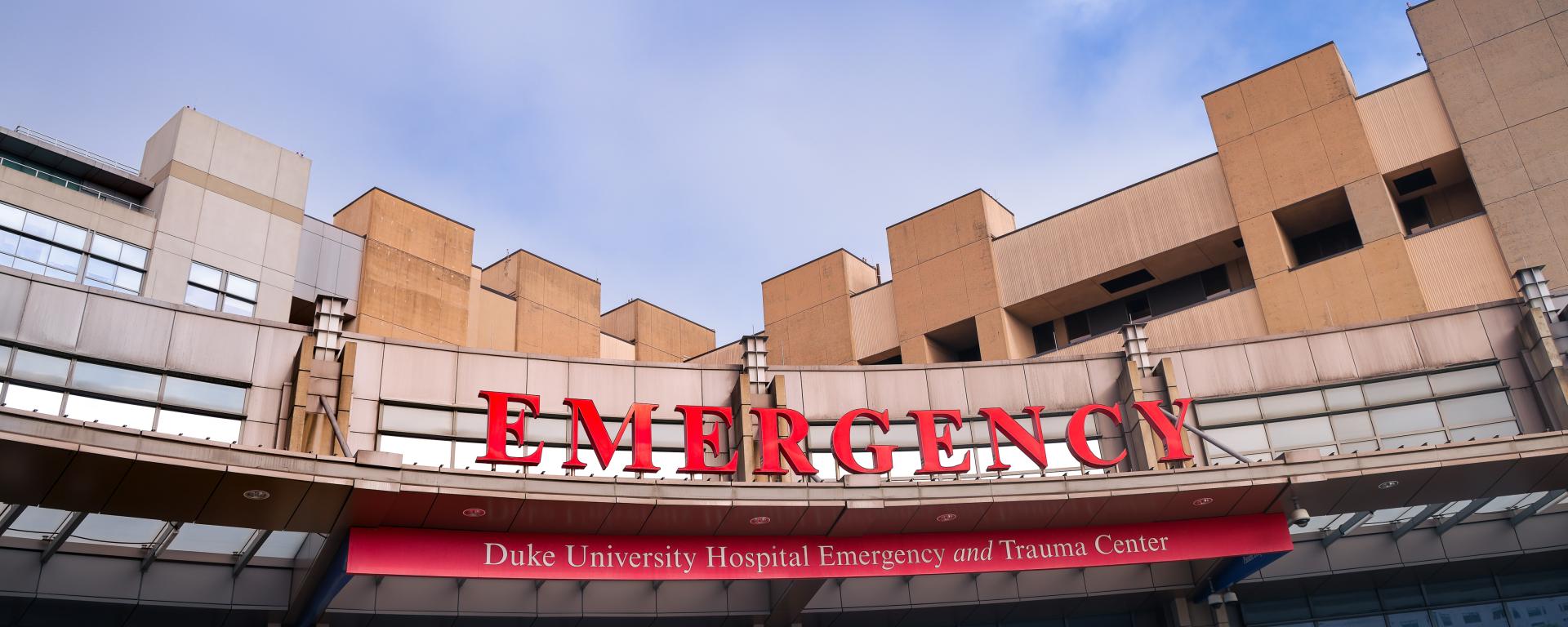 Emergency Department Entrance at Duke Hospital